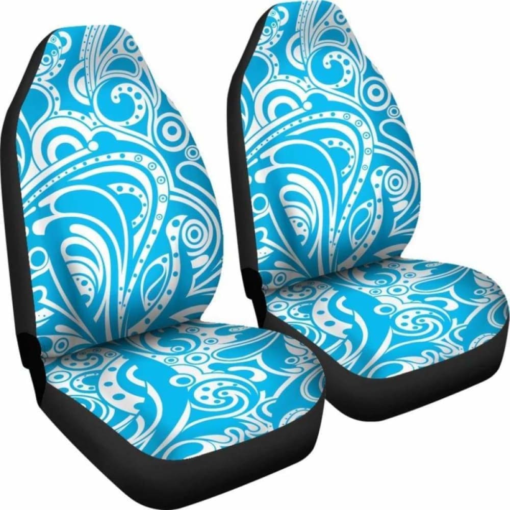 Premium Blue Tribal Ethnic Car Seat Covers - Universal Fit for Cars, Trucks & SUVs - Stylish & Durable Auto Accessories for Home, Office & Travel Use