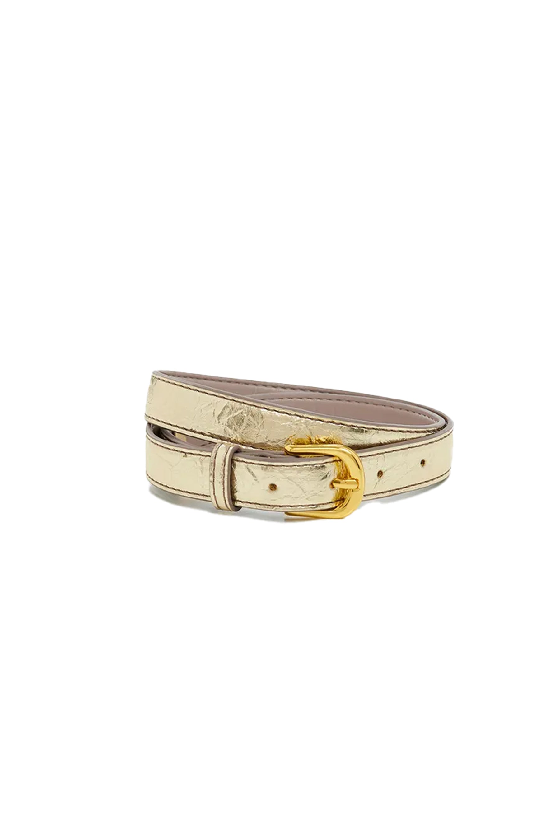Essentiel Antwerp Fredastair Belt - Gold Women's Fashion Accessory for Casual & Party Outfits