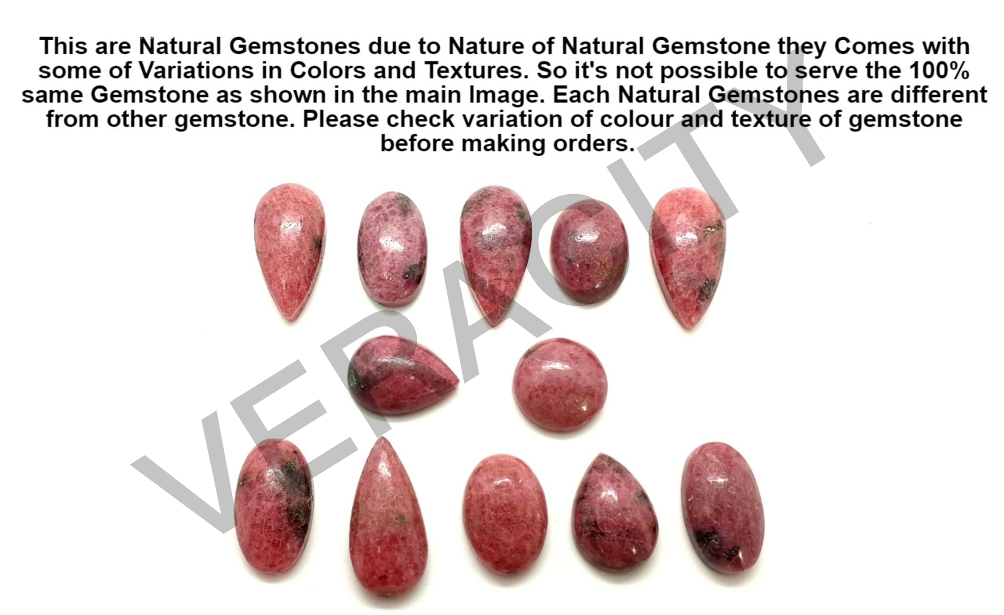 Veracity Jewelry Rhodonite Earrings for Women - 925 Sterling Silver Dangle Earrings with Pink Red Gemstone - Handmade Rose Quartz Jewelry - Perfect for Valentine's Day Gifts, Anniversary Presents & Everyday Wear (VSE-167)