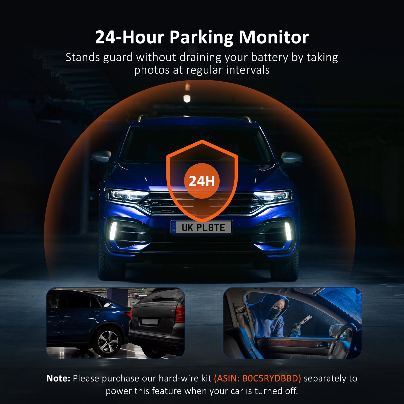 NexiGo D621 3-Channel Dash Cam with Front, Rear, and Interior Recording - Perfect for Uber, Lyft, Taxi, and Fleet Vehicles