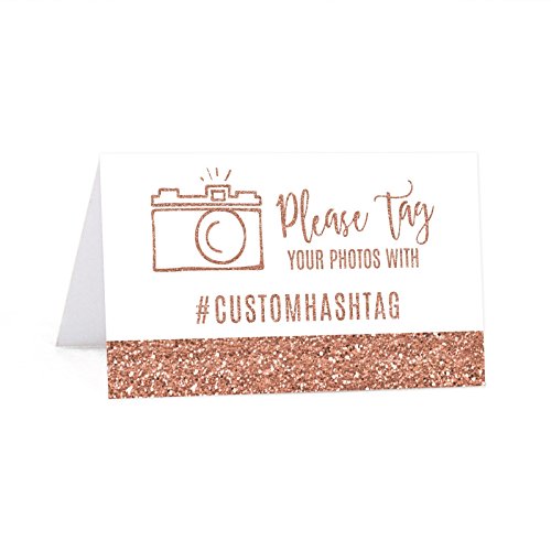 Place Cards Hashtag Custom
