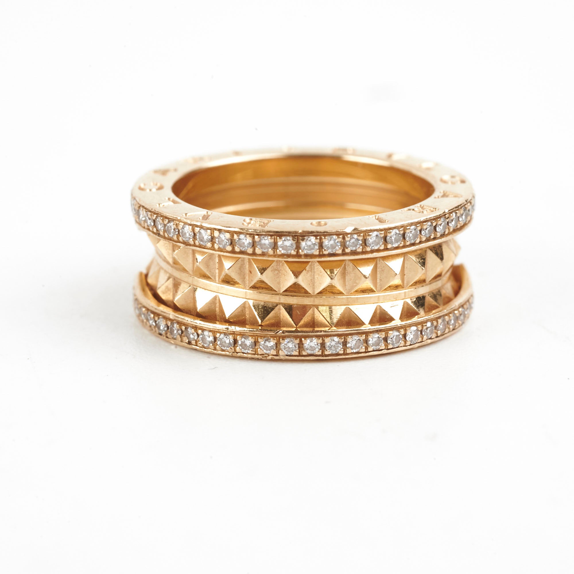 Bvlgari B.Zero1 18K Gold Ring Size 52 - Luxury Italian Jewelry for Women & Men | Perfect for Weddings, Anniversaries & Special Occasions