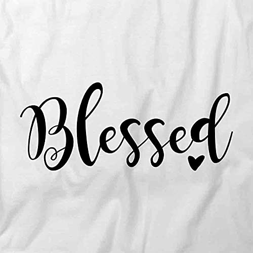 Blessed Graphic T-Shirt for Women & Men | Soft Cotton Printed Tee with Inspirational Design | Perfect for Church, Bible Study & Everyday Wear