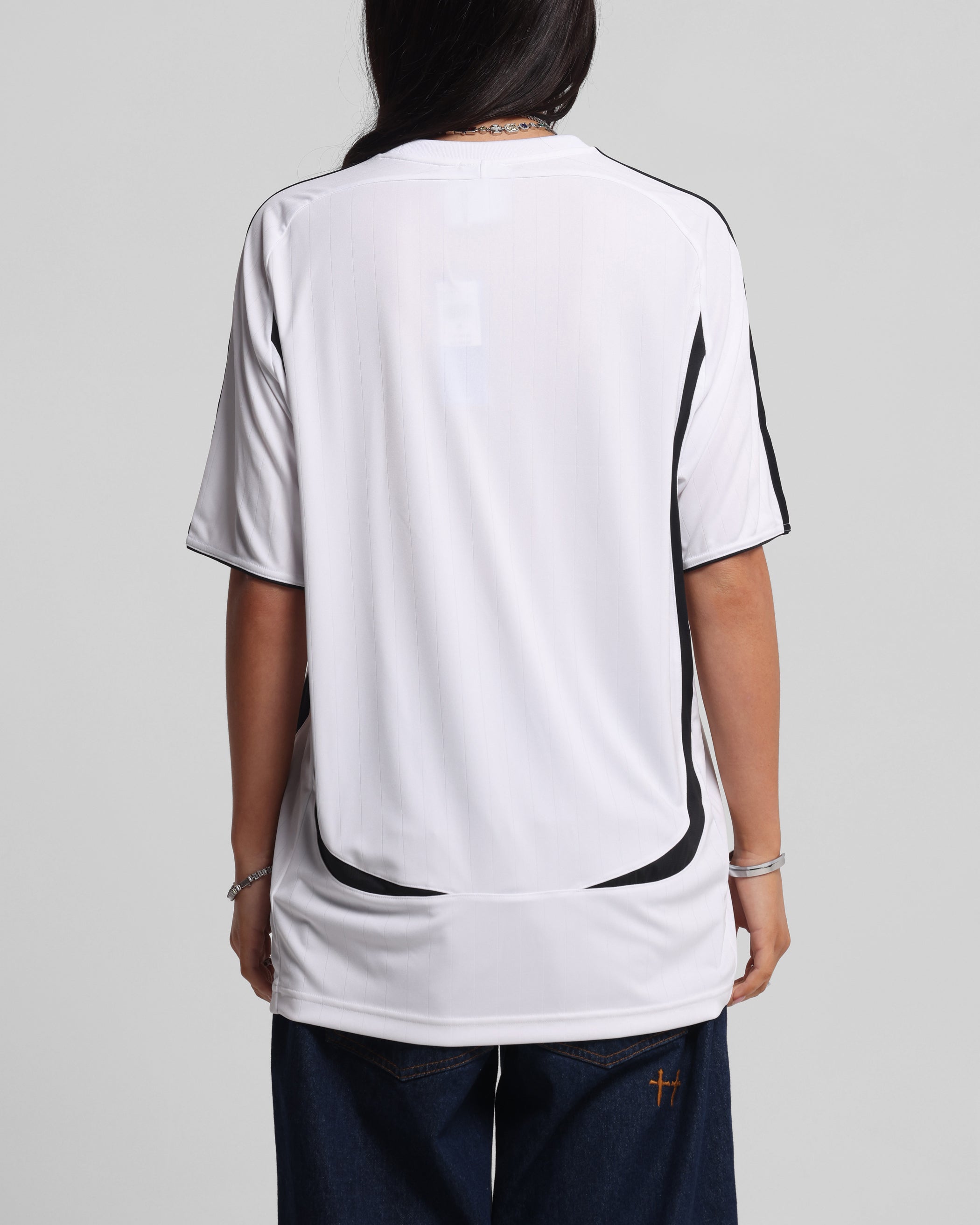Adidas Adicolor Teamgeist T-Shirt for Men - White & Black Cotton Crewneck Tee - Casual Wear, Sports & Street Style Outfits