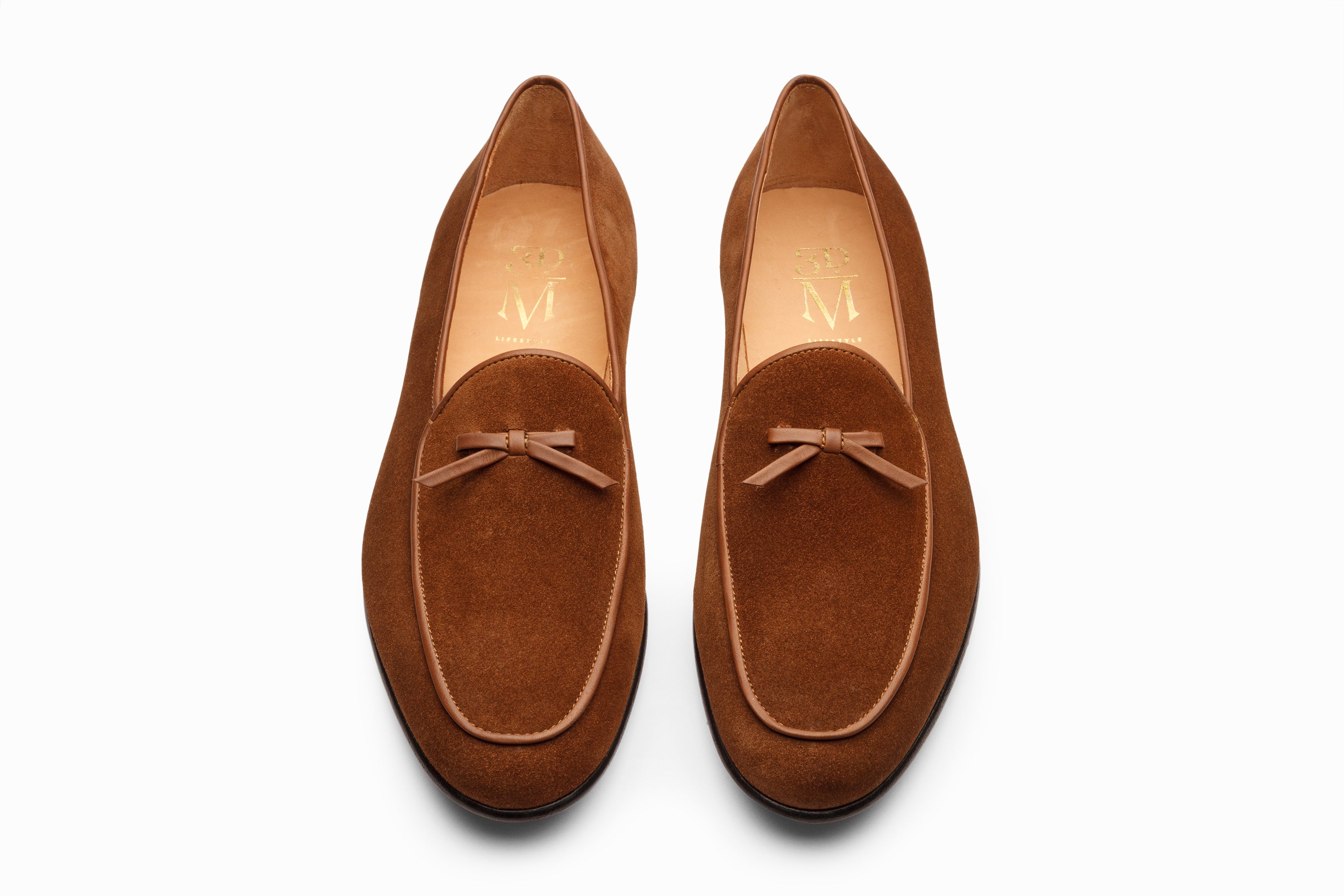 Premium Belgian Loafers in Cognac Suede Leather - Comfortable & Stylish Men's Slip-On Shoes for Business Casual & Office Wear