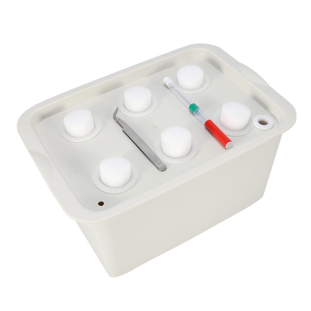 DERCLIVE Hydroponic Grow Kit - Indoor Garden Planters, Nursery Pots, Bubble Cabinet Box for Hydroponic Gardening | Perfect for Home, Office & Greenhouse Use