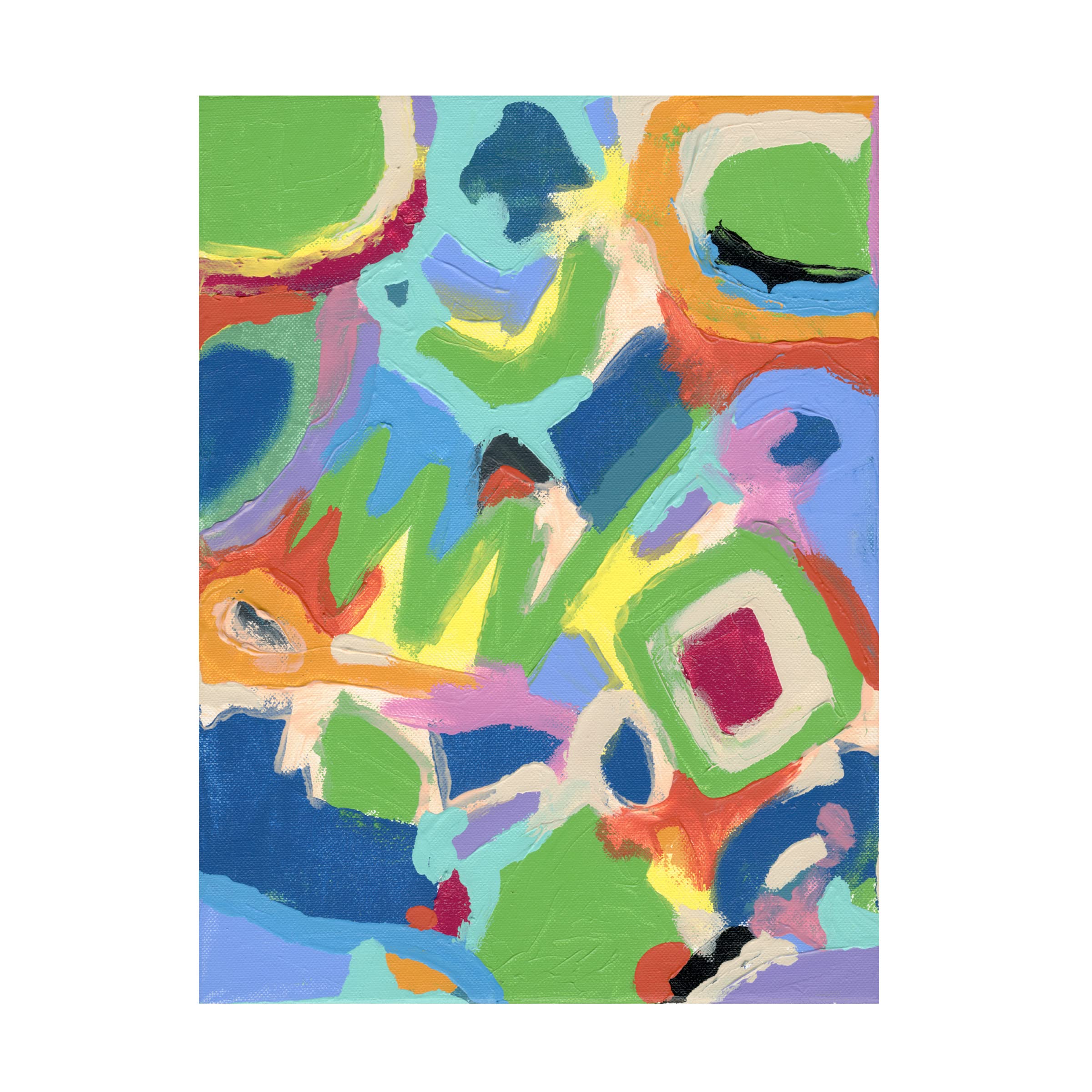 Trademark Fine Art 'Festival' Canvas Wall Art by Nikki Galapon - Vibrant Abstract Painting for Living Room, Bedroom & Office Decor
