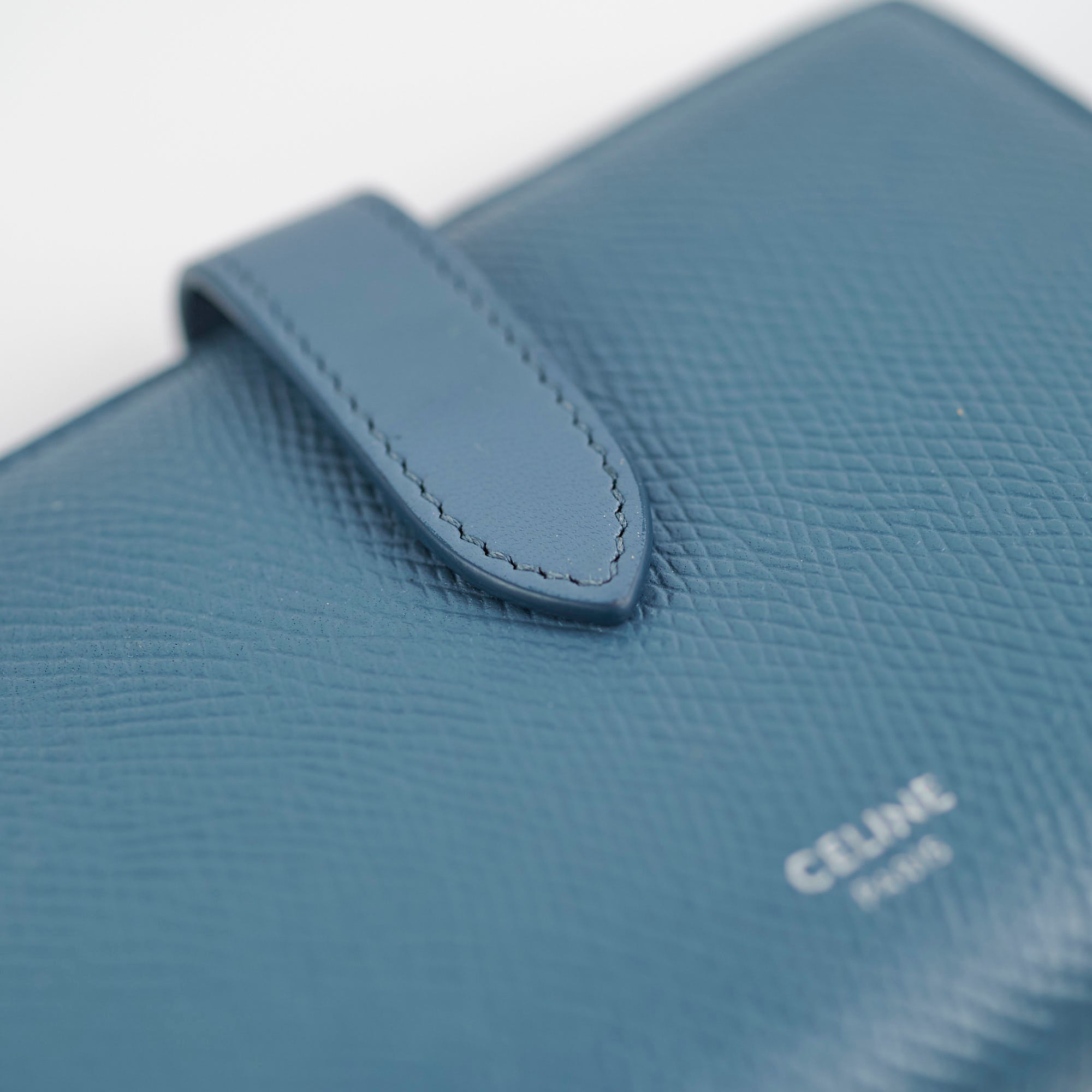 Celine Blue Fold Wallet for Women | Genuine Leather Slim Bifold Wallet with RFID Protection | Perfect for Everyday Use, Travel & Gifting