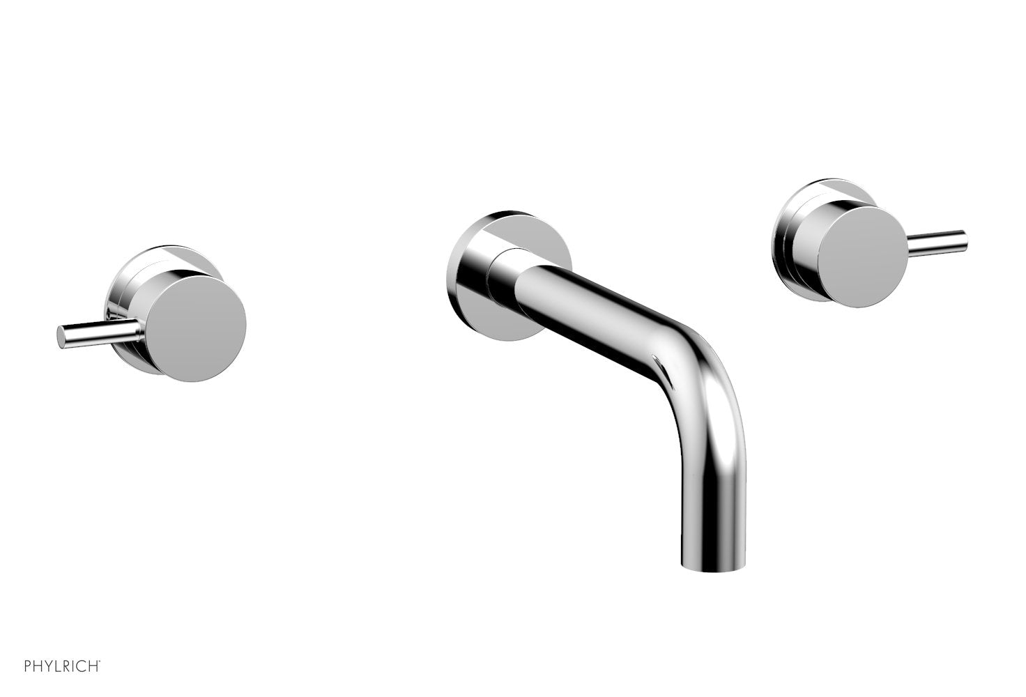 BASIC II Wall Mount Tub Faucet Set with Lever Handles - 230 59 - Perfect for Bathroom Renovation and Modern Home Decor