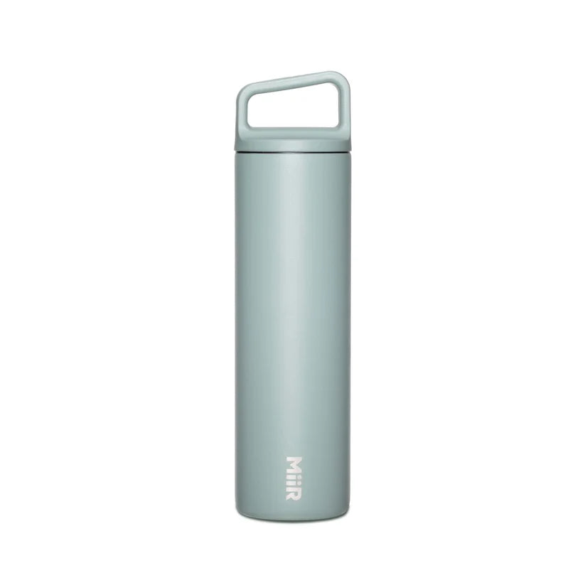 MiiR 20oz Wide Mouth Water Bottle - Insulated Stainless Steel, Sagebrush Green - Perfect for Hiking, Camping & Outdoor Adventures