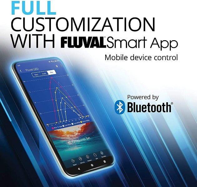 Fluval Aquasky Bluetooth LED Aquarium Light - Smart Control for Freshwater & Saltwater Fish Tanks - Perfect for Home, Office & Aquascaping