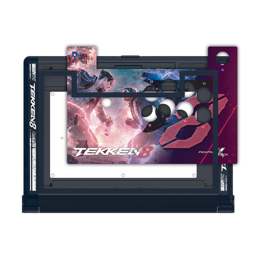 HORI Fighting Stick Alpha Tekken 8 Edition - Premium Arcade Joystick for PlayStation 5, PS4 & PC - Perfect for Fighting Games, eSports Tournaments & Home Gaming Setups