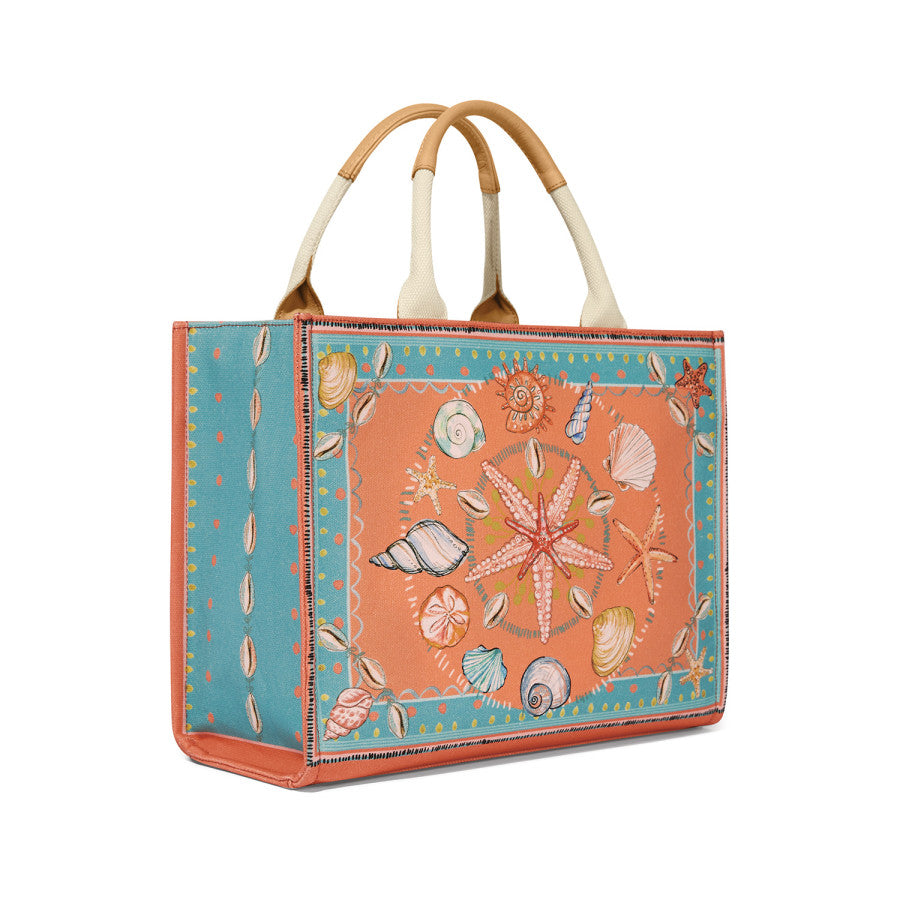 Beachcomber Medium Tote Bag - Stylish & Durable Canvas Beach Tote for Women - Perfect for Beach Trips, Shopping & Travel Accessories