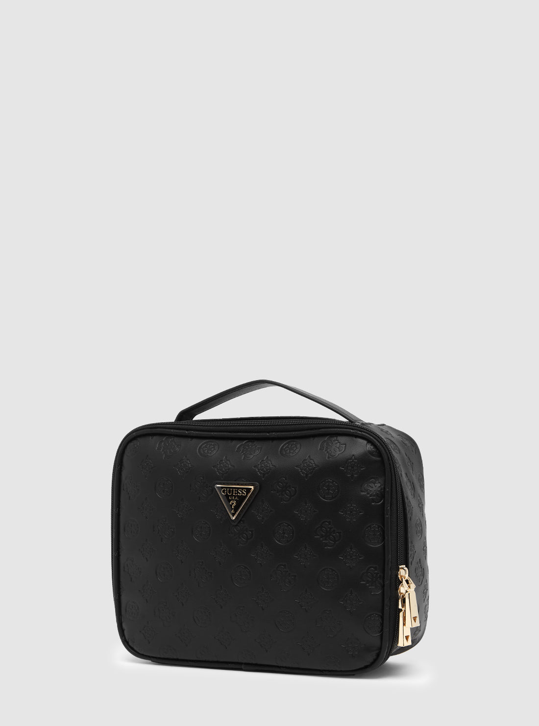Wilder Black Logo Cosmetic Organizer Case - Travel Makeup Bag for Women, Perfect for Home & On-The-Go Beauty Storage