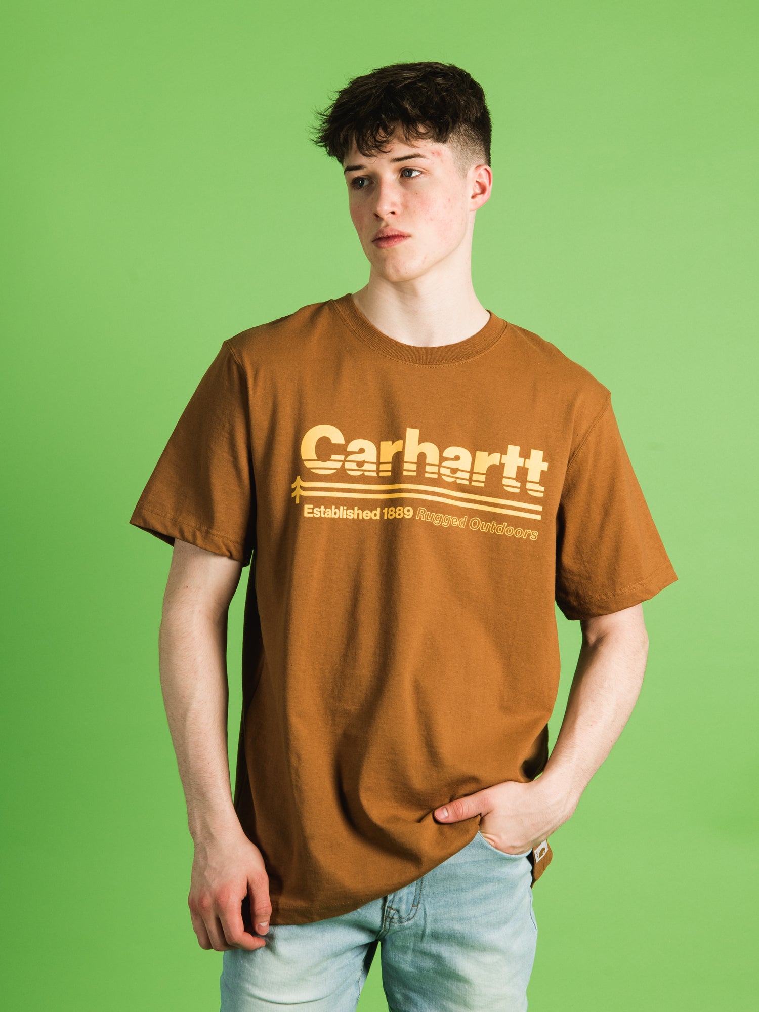 Carhartt Relaxed Fit Short Sleeve Graphic T-Shirt for Men - Comfortable Outdoor Work & Casual Wear - Perfect for Hiking, Camping and Everyday Use