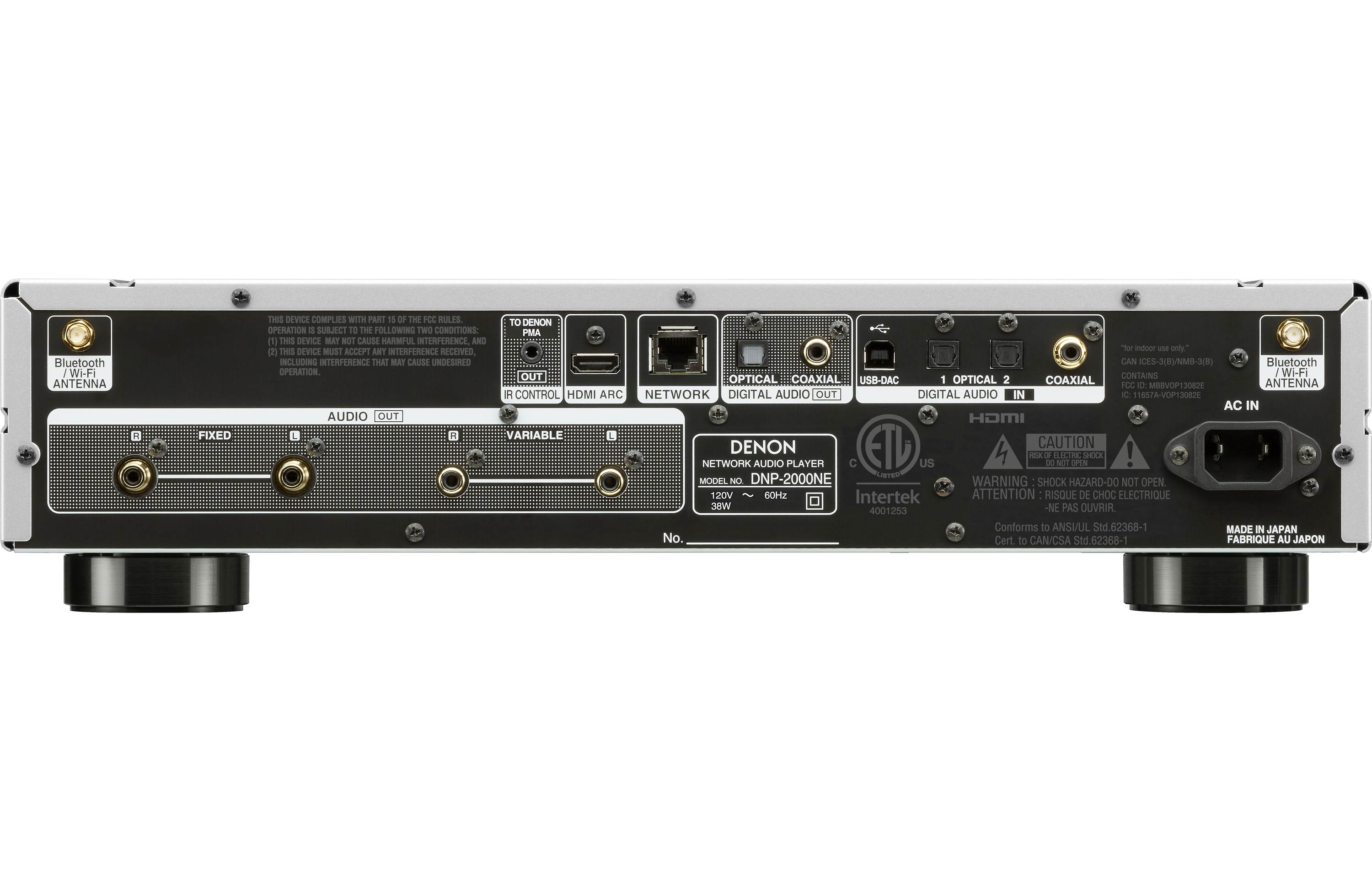 Denon DNP-2000NE High-Resolution Network Audio Streamer with HEOS Built-in | Wireless Music Streaming for Home Theater & Hi-Fi Systems | Perfect for Audiophiles & Multi-Room Audio Setup