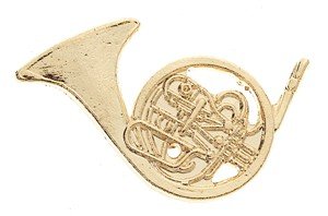 French Horn Pin - Elegant Gift for Musicians & Music Lovers