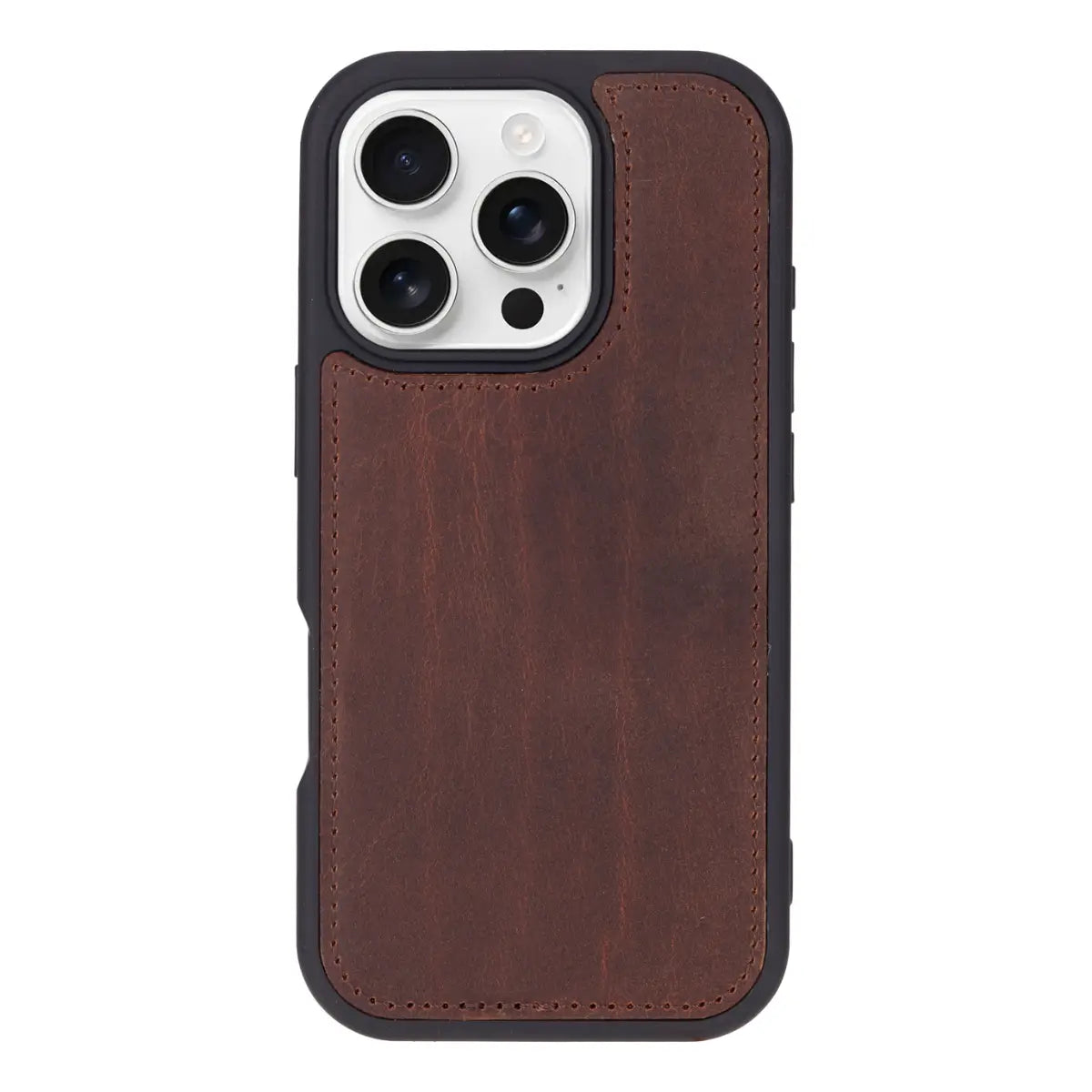 Vintage Brown Leather Wallet Case for iPhone 16 Pro - Slim Protective Phone Cover with Card Slots | Perfect for Everyday Use, Travel & Business
