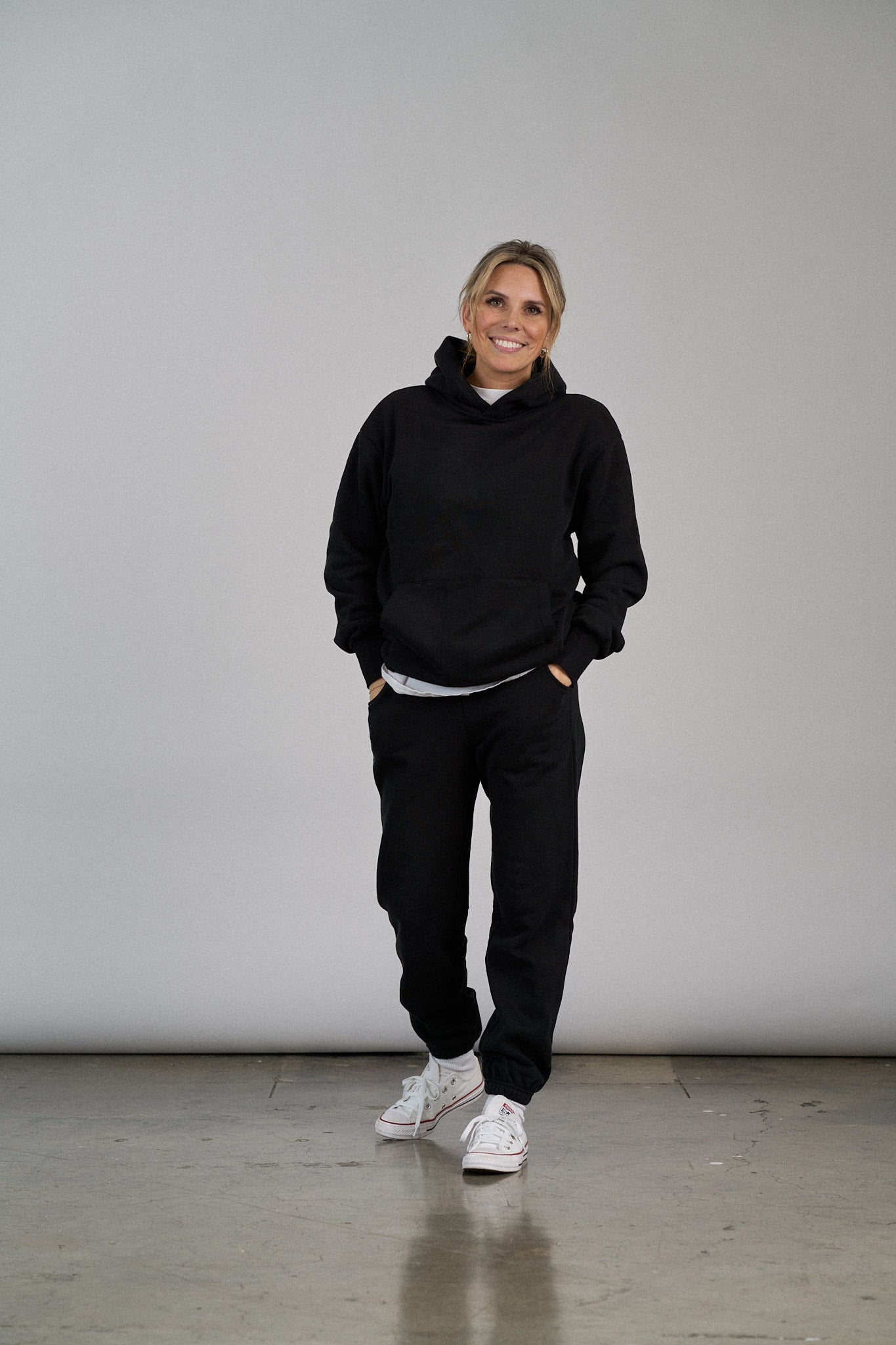 Men's Black Elevated Hoodie - Premium Zip-Up Sweatshirt for Casual Wear & Outdoor Activities