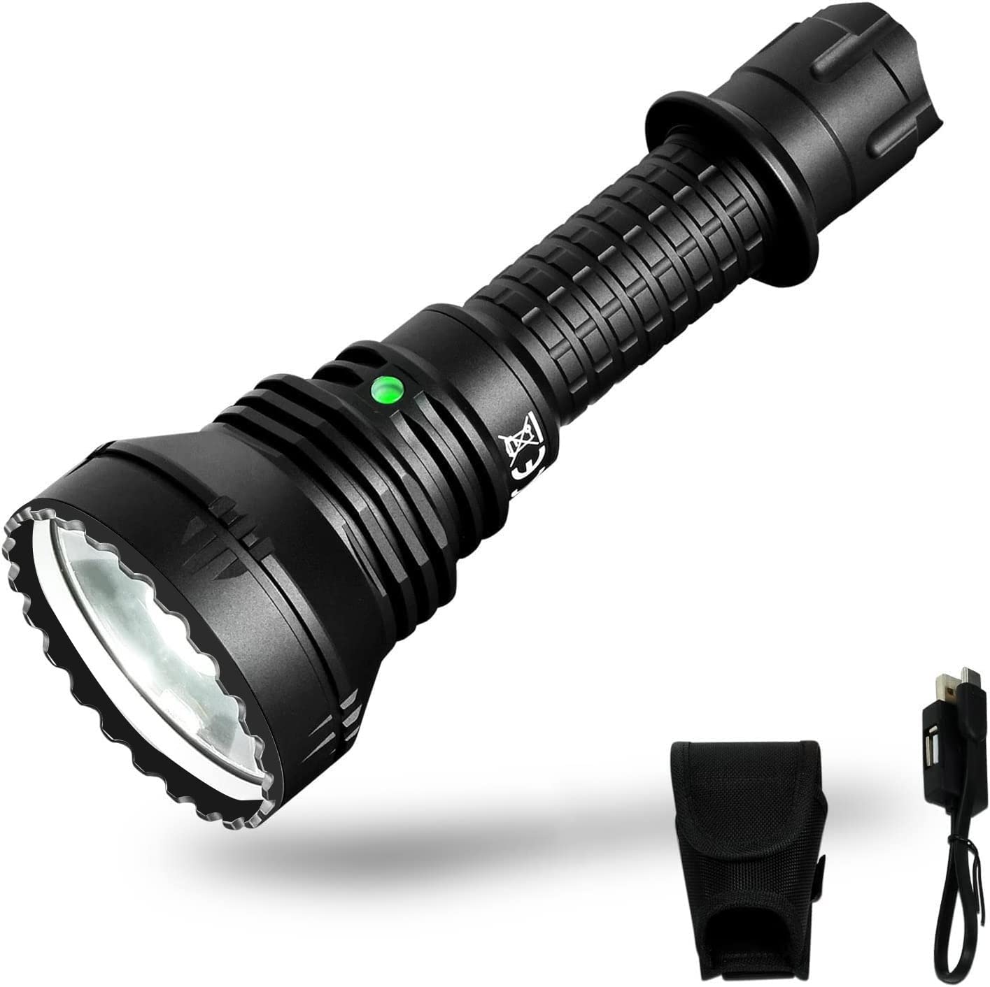 ACEBEAM L19 2.0 Tactical Flashlight - 1650 Lumens, 1422 Yards Long Range, Rechargeable LED Flashlight with White Light for Outdoor Adventures, Hunting, Camping & Emergency Preparedness