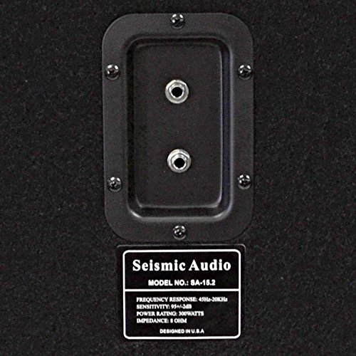 Seismic Audio 15 Inch PA DJ Speaker 300W Professional Audio System - Perfect for Live Music, DJ Performances, Karaoke Nights, Church Events, Weddings & Band Monitors