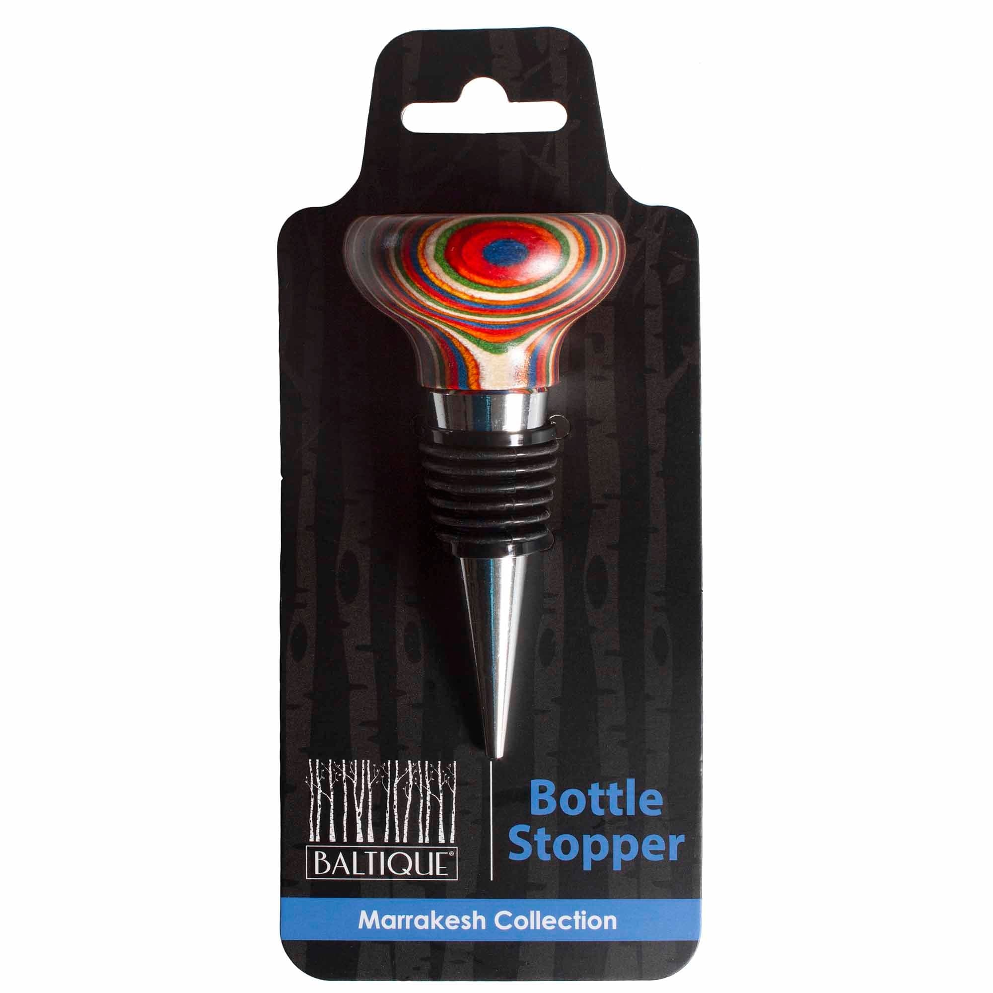 Baltique® Marrakesh Collection Wine Bottle Stopper - Elegant Decorative Cork for Wine, Champagne & Liquor Bottles - Perfect for Home Bars, Dinner Parties & Gift Giving