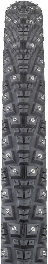 45NRTH Gravdal 700x38 Tubeless Folding Bike Tire - Black, 60 TPI with 252 Concave Carbide Studs | Winter Cycling, Snow Traction, Mountain Biking | Perfect for Ice Roads and Off-Road Adventures
