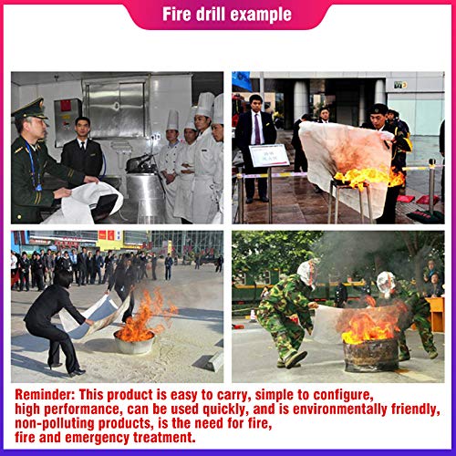 Astarye Fire Blanket - 1.0x1.0M Fiberglass Emergency Fire Safety Cover for Outdoor BBQ, Kitchen & Survival Situations | Heat-Resistant Protection for Grilling, Camping & Home Safety