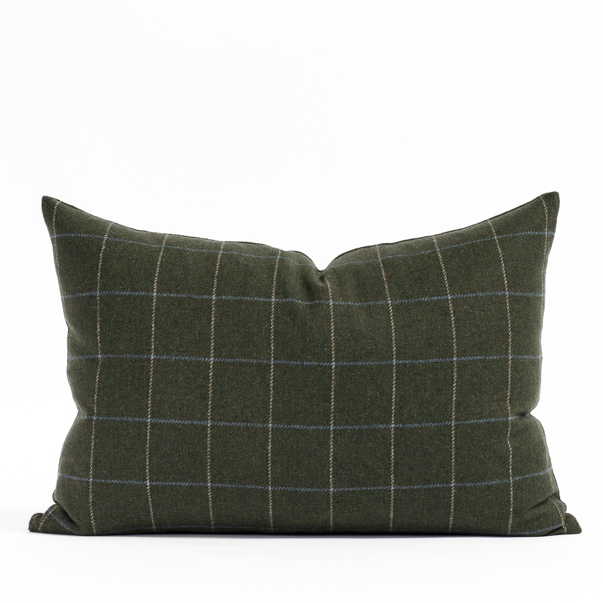 Addison Plaid 14x20 Lumbar Pillow Cover - Moss Green Decorative Throw Pillow for Sofa, Couch, Bed - Perfect for Living Room, Bedroom & Home Decor