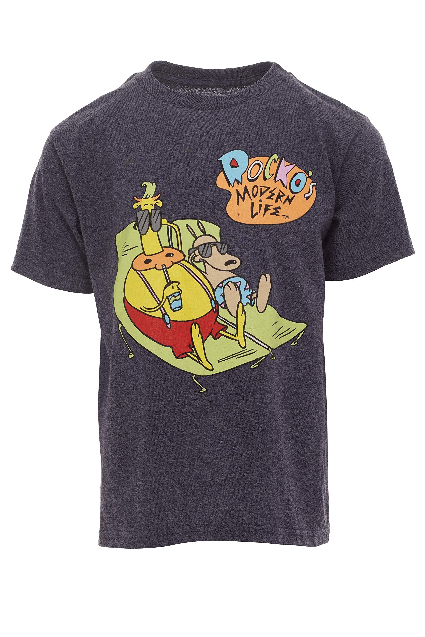 SpongeBob SquarePants Rugrats Hey Arnold Rocko Graphic T-Shirt 3-Pack | 90s Nickelodeon Cartoon Tees for Men & Women | Perfect for Casual Wear, Cosplay & Nostalgic Gifts