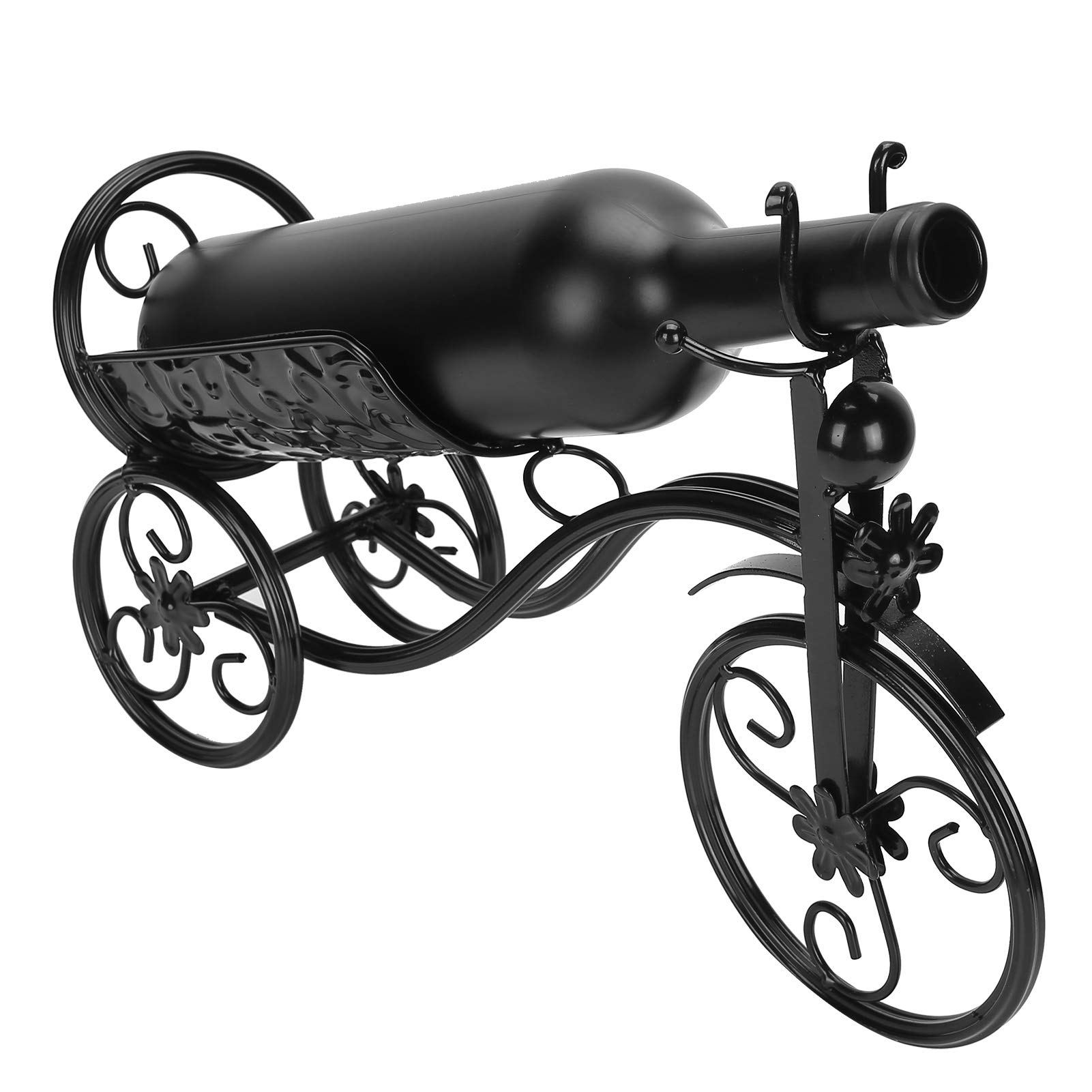 Tricycle-Shaped Countertop Wine Rack - Single Bottle Metal Holder for Wine Display & Storage | Perfect for Wine Cellar, Bar Cabinet, Kitchen Counter & Home Decor