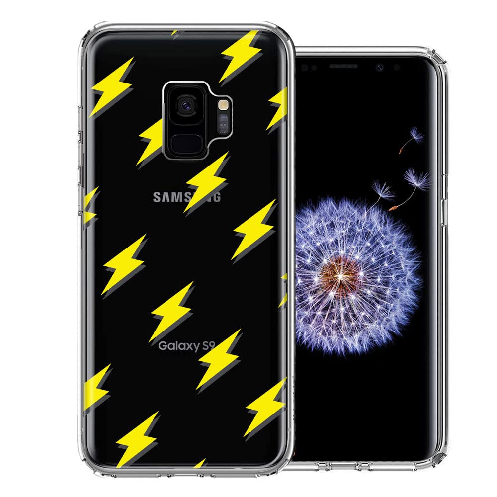 Samsung Galaxy S9 Phone Case - Electric Lightning Bolts Design, Dual Layer Protective Cover for Shock Absorption | Perfect for Outdoor Activities, Travel & Daily Use