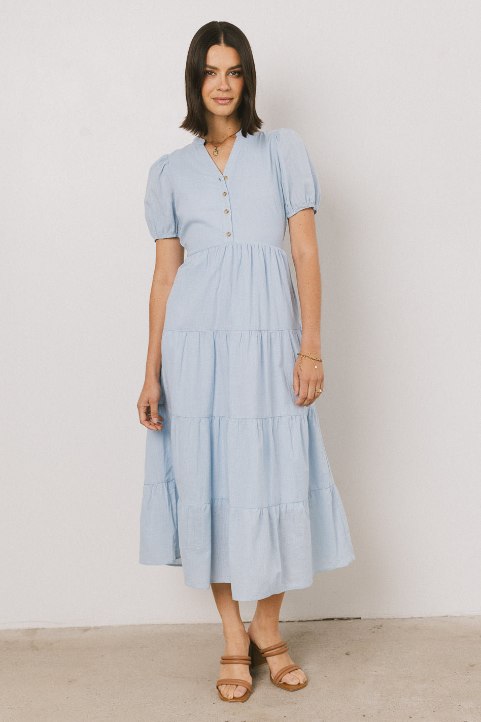 Malia Women's Flowy Tiered Maxi Dress - Boho Summer Beach Dress for Vacation, Party & Casual Wear