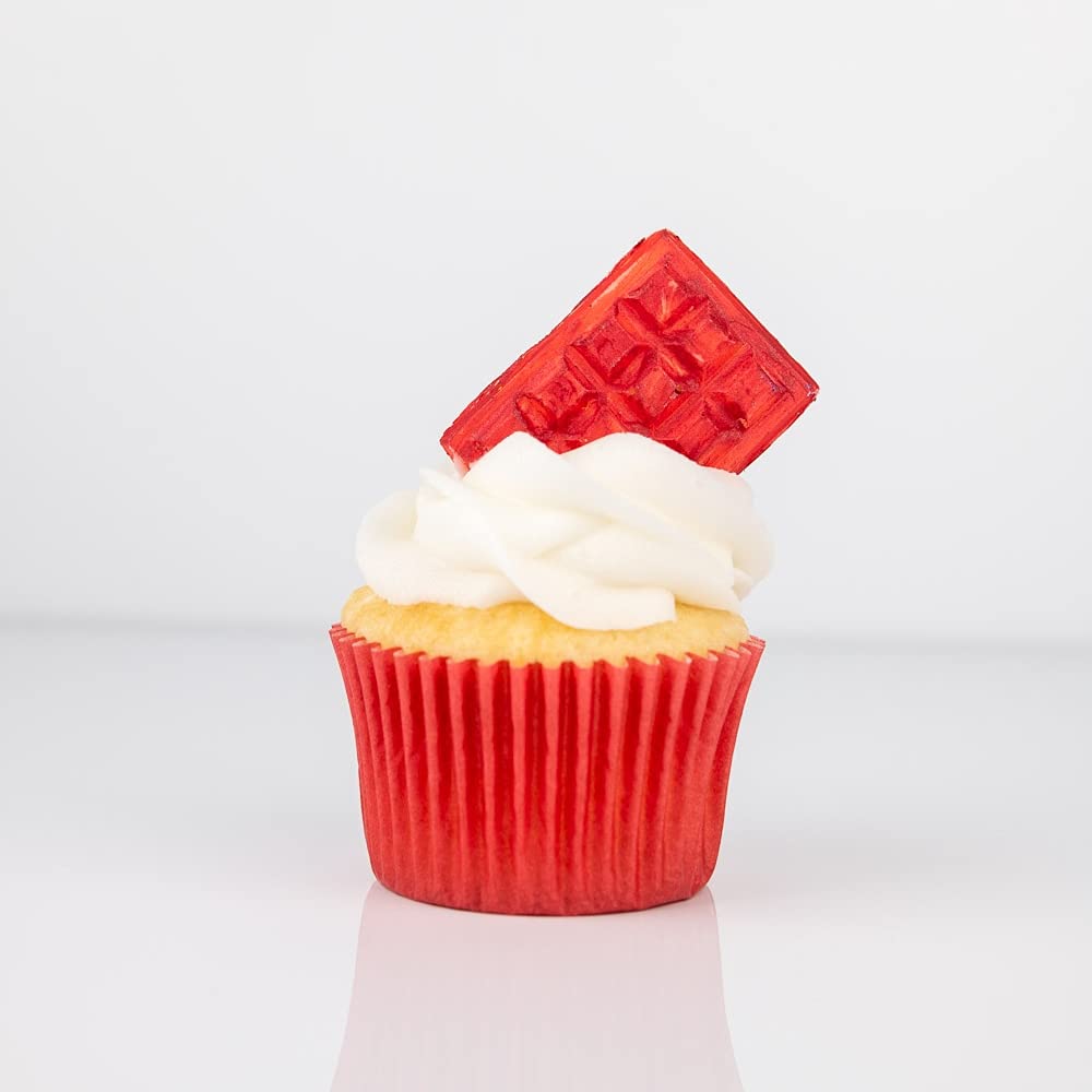 Edible Red Luster Dust for Cake Decorating - Food Safe Glitter Powder for Cakes, Cupcakes, Fondant, Drips & Edible Paint - Perfect for Birthday Cakes, Wedding Desserts & DIY Baking Projects