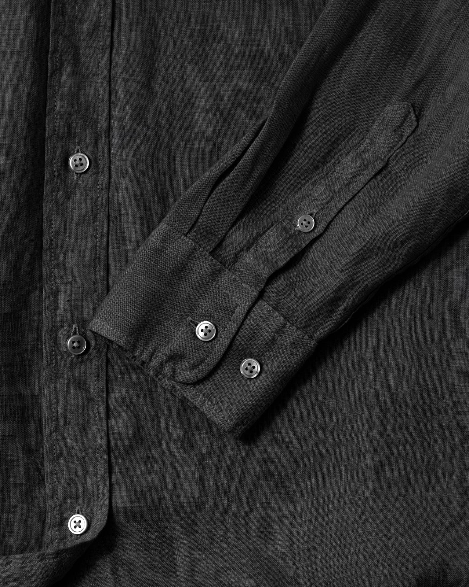 Women's Garment Dyed Linen Shirt - Graphite Color | Casual Button Down Shirt for Summer, Travel & Office Wear