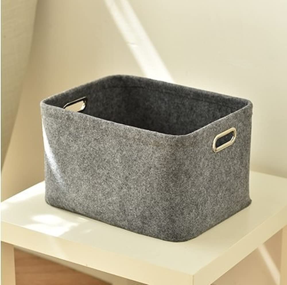**Dark Grey Nursery Hamper with Handles - 40x30x24 Inch Square Clothes & Toy Storage Basket for Kids, Girls Bedroom - Perfect Baby Shower, Christmas & Birthday Gift for Organizing Baby Essentials**    *(Use Case: Ideal for storing baby clothes, plush toys, blankets, and nursery essentials while keeping the room tidy. Great as a stylish and functional gift for new parents!)*