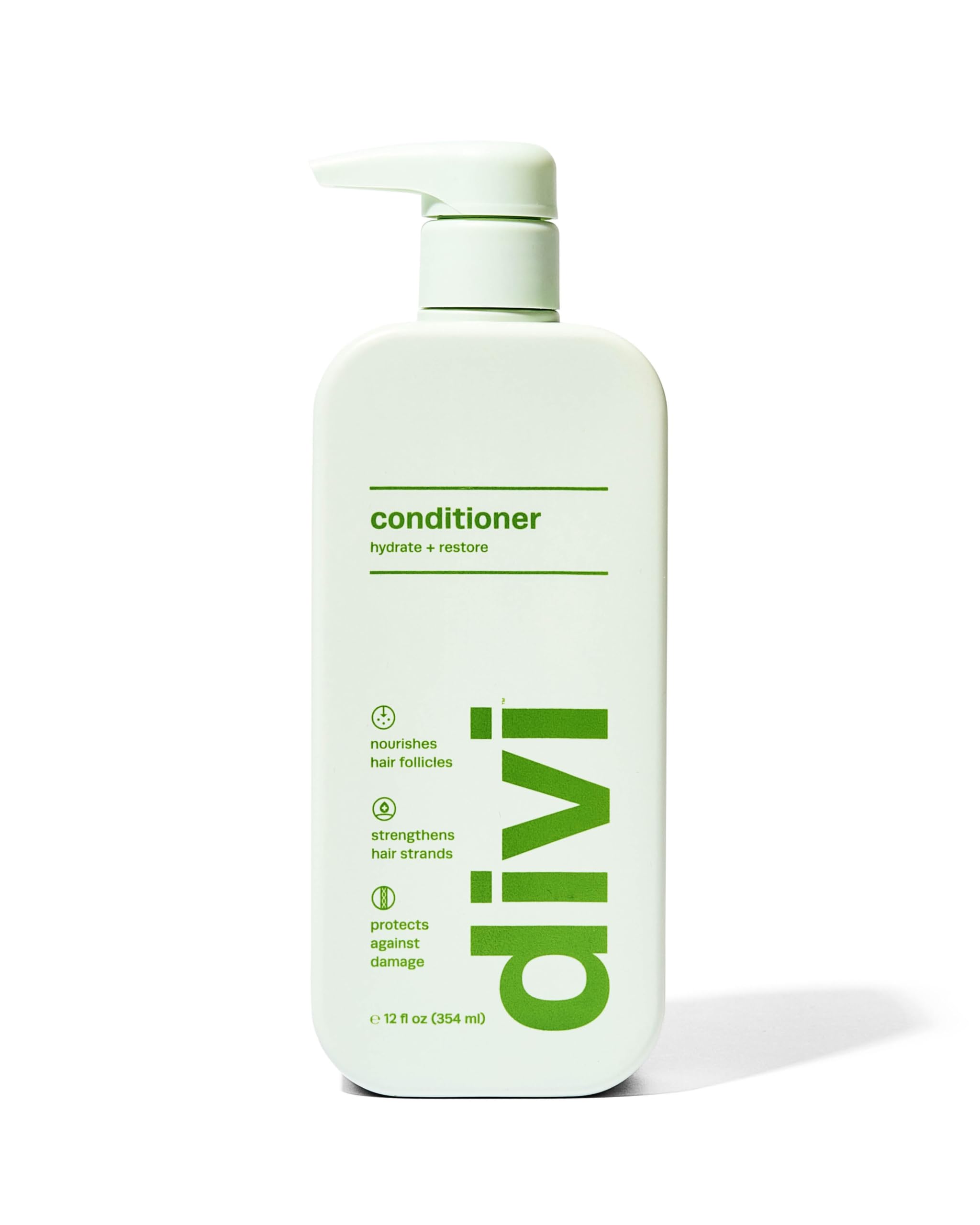 Divi Original Formula Ultra Nourishing Conditioner for Dry Thick Coarse Hair - Detangle Frizz Control & Softening Hair Treatment - 12 Fl Oz - Perfect for Daily Hair Care & Salon-Quality Results at Home