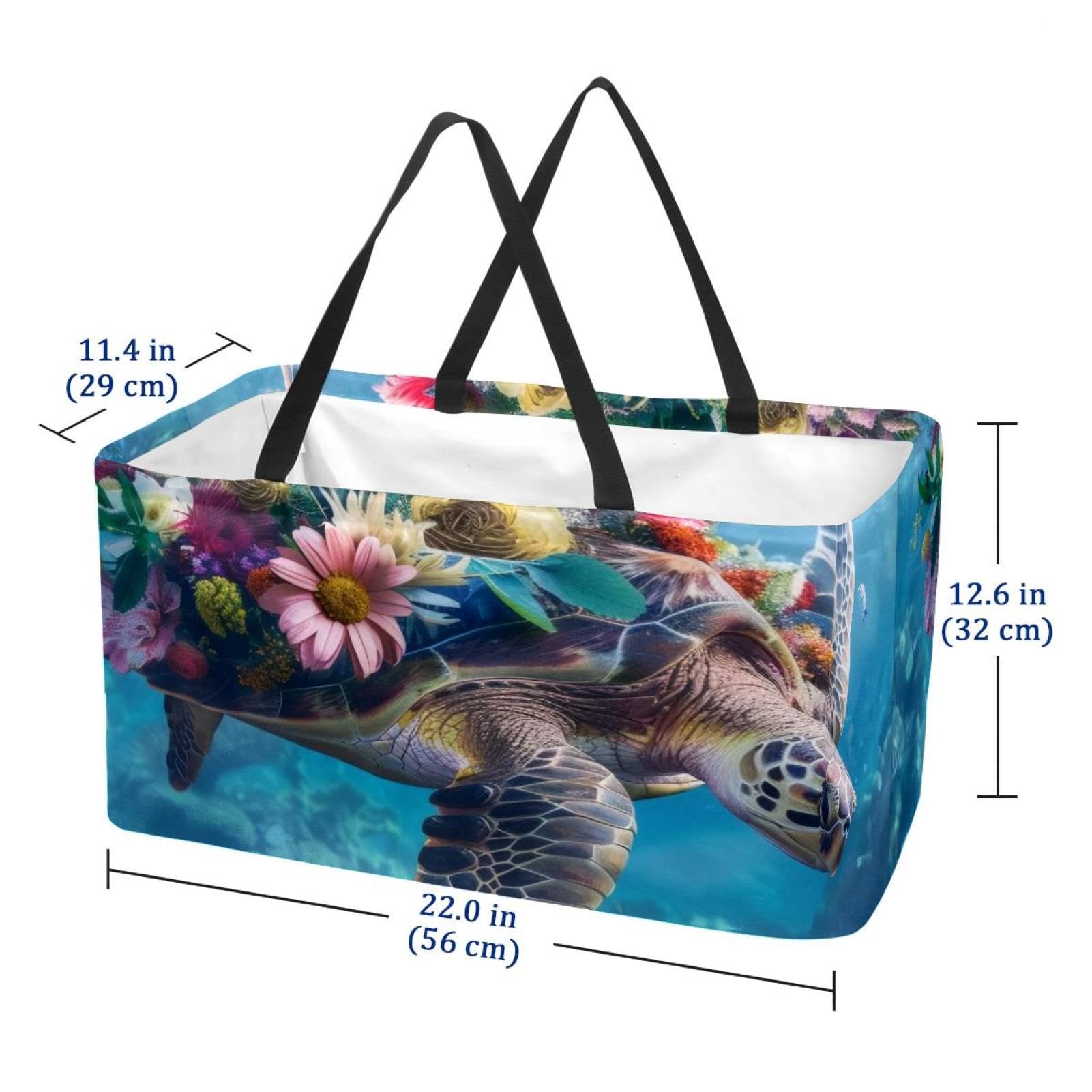 Large Rectangular Storage Baskets with Cute Pug Dog & Pink Donut Design - Closet Organizer Bins for Bedroom, Bathroom, and Kids Room Organization