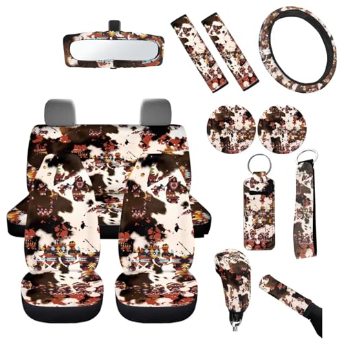 Western Tribal Cow Brown Cowhide