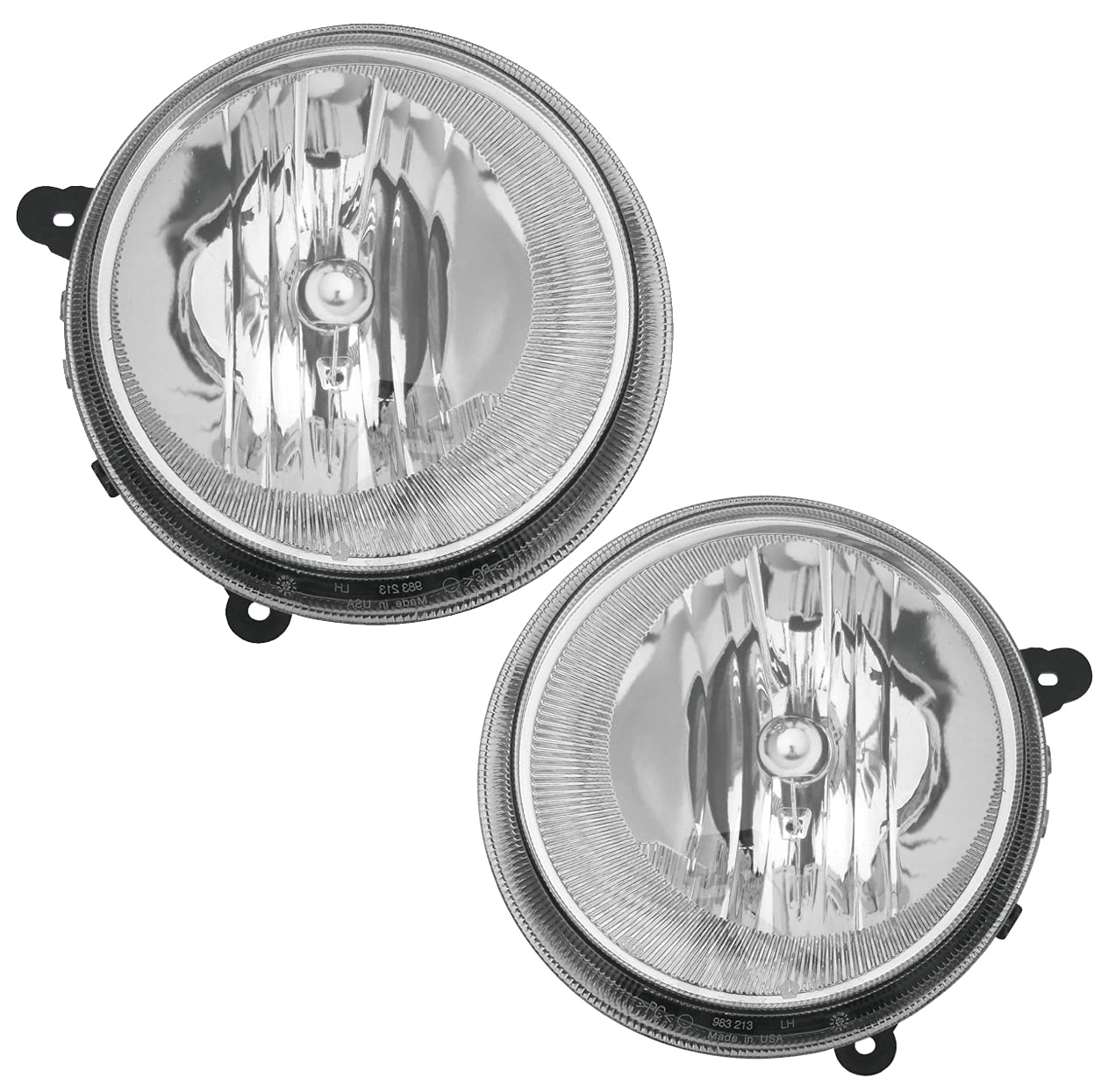 07-10 Jeep Compass & 07-16 Patriot Replacement Headlight Assembly Pair - Left Driver & Right Passenger Side - Perfect for Night Driving & Off-Road Adventures