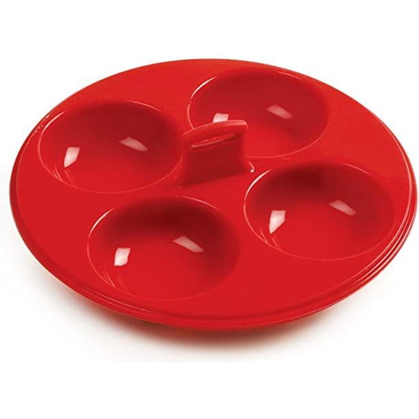 4 Egg Poacher - Non-Stick Silicone Egg Cooker for Perfect Poached Eggs - Ideal for Breakfast, Brunch & Healthy Meals