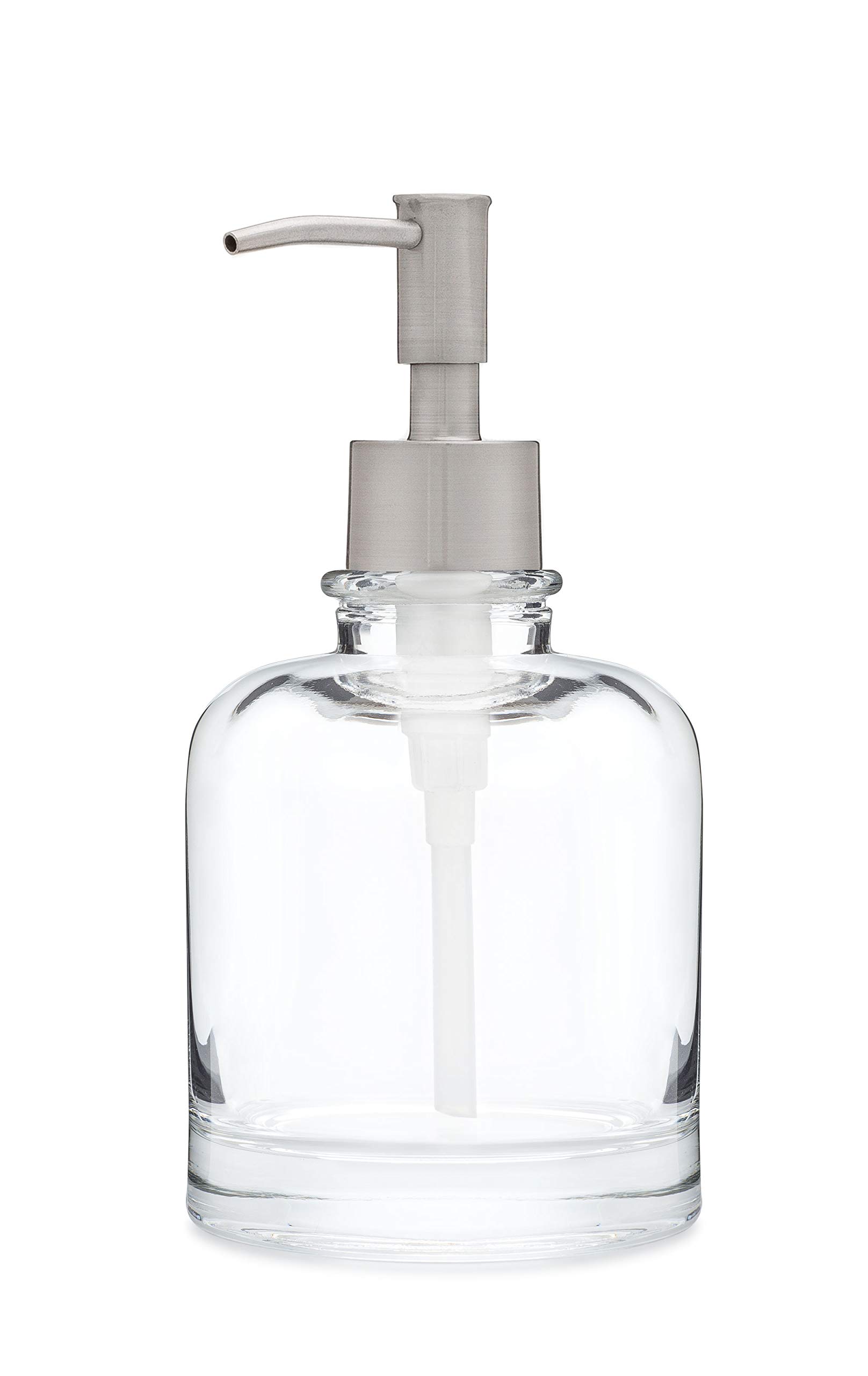 Rail19 Derby Soap Dispenser with Metal Pump - 10oz Stainless Steel Rustic Hand Soap & Lotion Dispenser for Kitchen, Bathroom, and Office - Perfect for Home, Restaurant, and Hotel Use