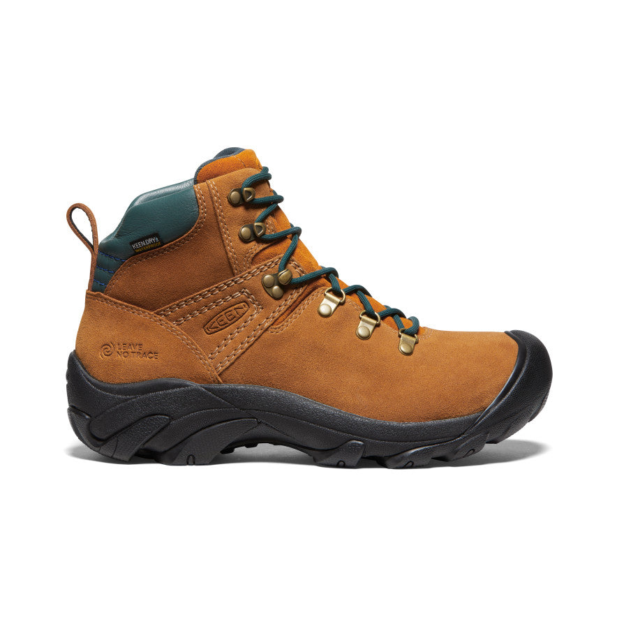 KEEN Men's Pyrenees Waterproof Hiking Boots - Lightweight & Durable for Outdoor Adventures | Maple/Marmalade Color | Perfect for Trail Hiking, Camping & Backpacking