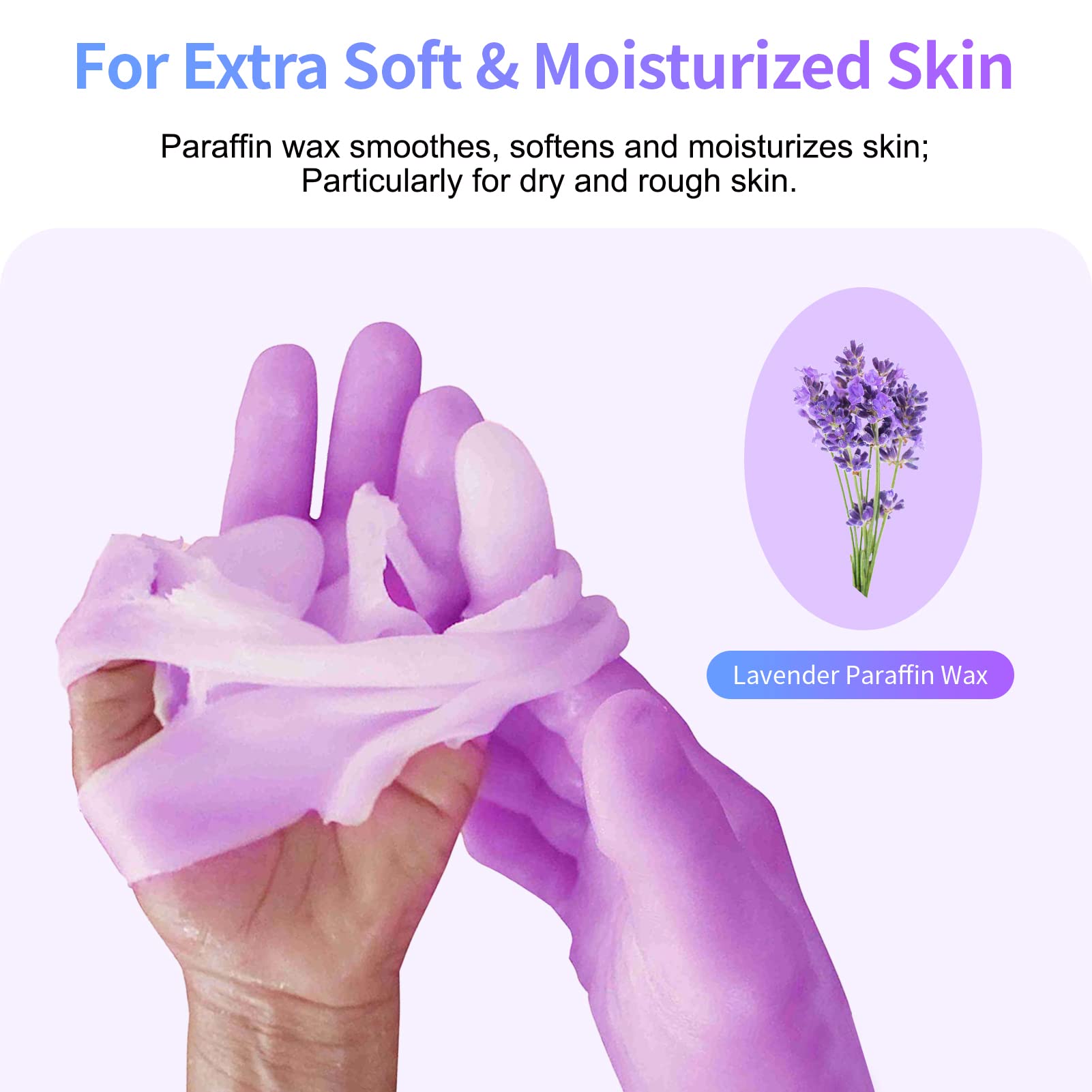 Teglu 4L Paraffin Wax Bath Machine for Hands & Feet with Auto Lid - Includes 3pcs Wax, Gloves & Brush - 200W Home & Salon Spa Therapy (FHC-2222) - Perfect for Pain Relief, Moisturizing & Relaxation