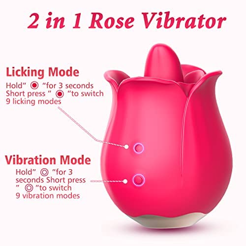 Premium Rose Clitoral Vibrator for Women - Rechargeable G-Spot & Clitoris Stimulator, Waterproof Adult Sex Toy for Couples & Solo Play - Perfect for Sensual Massage, Foreplay & Intimate Moments