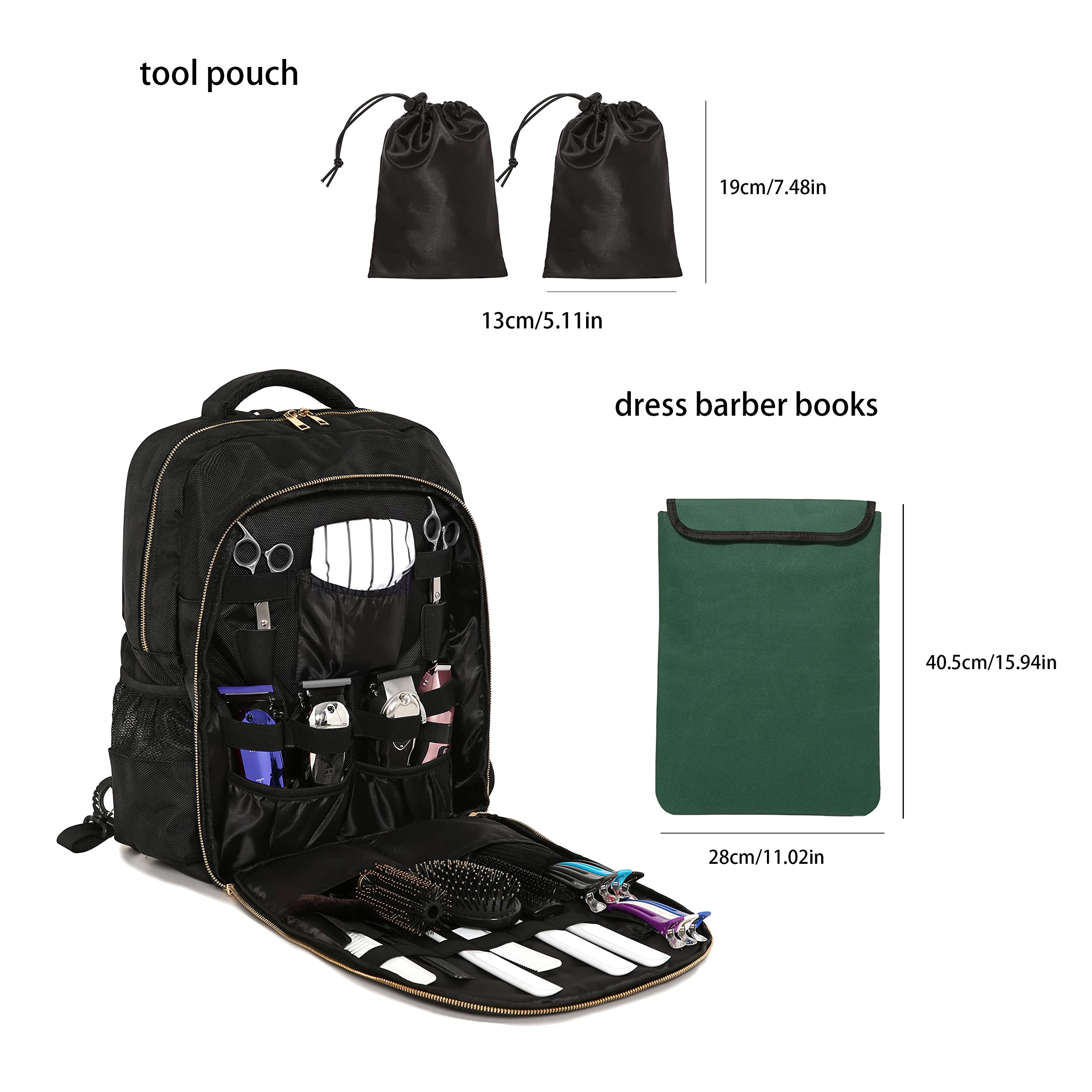 Professional Hairdresser Travel Backpack - Waterproof Stylist Cosmetology Bag with Multiple Pockets for Scissors, Brushes & Tools | Perfect for Salon Professionals & Mobile Hairstylists On-The-Go