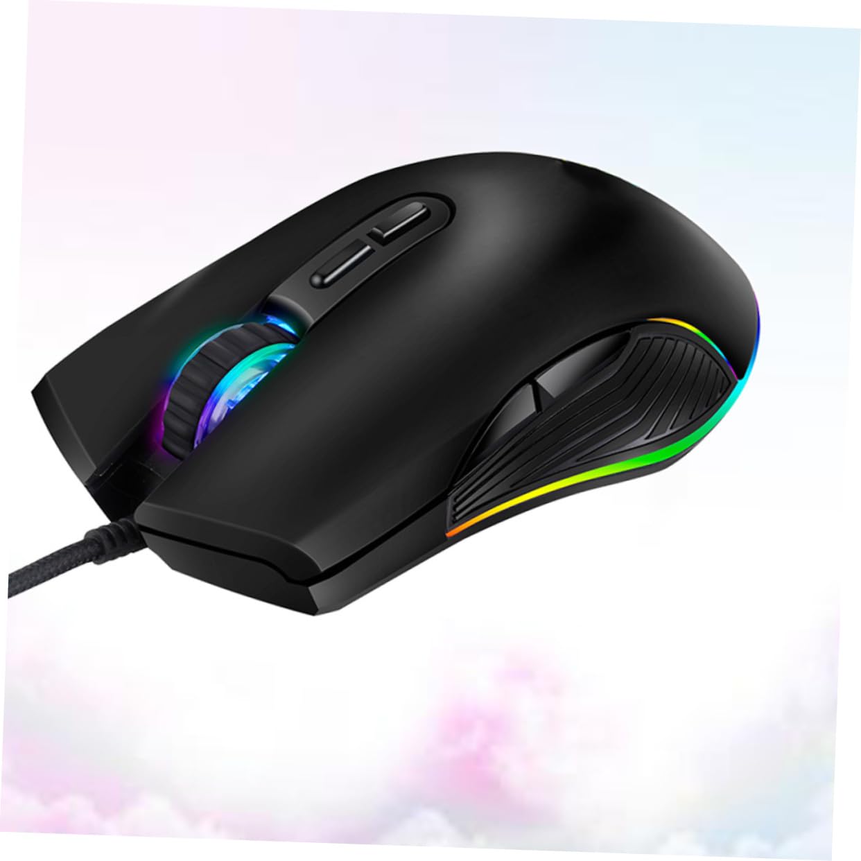 Gadpiparty 2-Pack RGB Gaming Mouse with 7 Buttons & 4 Lighting Modes - Wired Ergonomic PC Gaming Mouse for Laptop & Computer - Perfect for FPS, MMO & Office Work