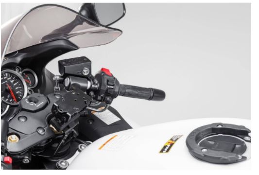SW-MOTECH GPS Mount for Suzuki Hayabusa - Universal Motorcycle GPS Holder for Adventure & Touring Rides