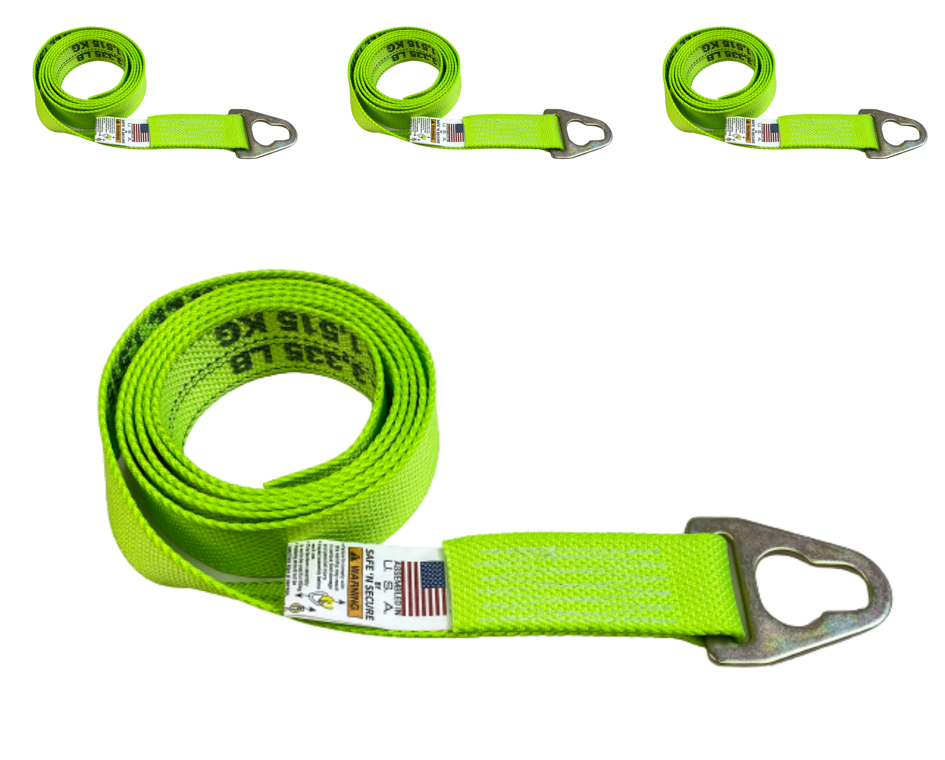 2-Pack 8' Chevron Wheel Lift Key Hole Straps (4 Pack) - Heavy Duty Tie Down Straps for Motorcycle, ATV, UTV, and Dirt Bike Transport - Secure Your Ride During Hauling and Storage