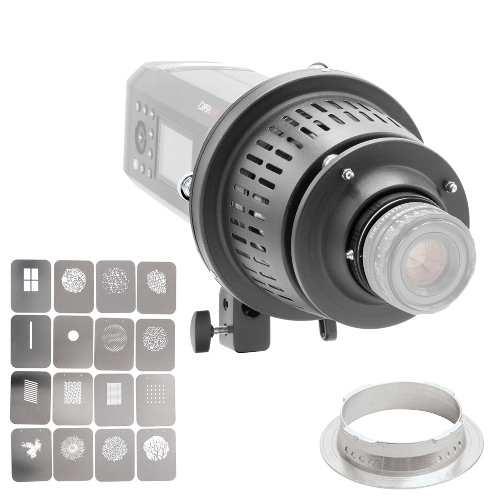 Canon EF Mount Optical Snoot Spotlight Projector II - Professional Photography Lighting Tool for Studio Portraits & Product Shoots